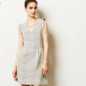 Anthropologie Tabitha Black & White Floral Dress 4